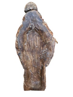 18th Century Italian Giltwood and Polychrome Saint