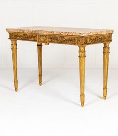 18th Century Italian Giltwood Console Table