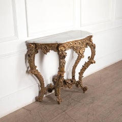 18th Century Italian Giltwood Console Table