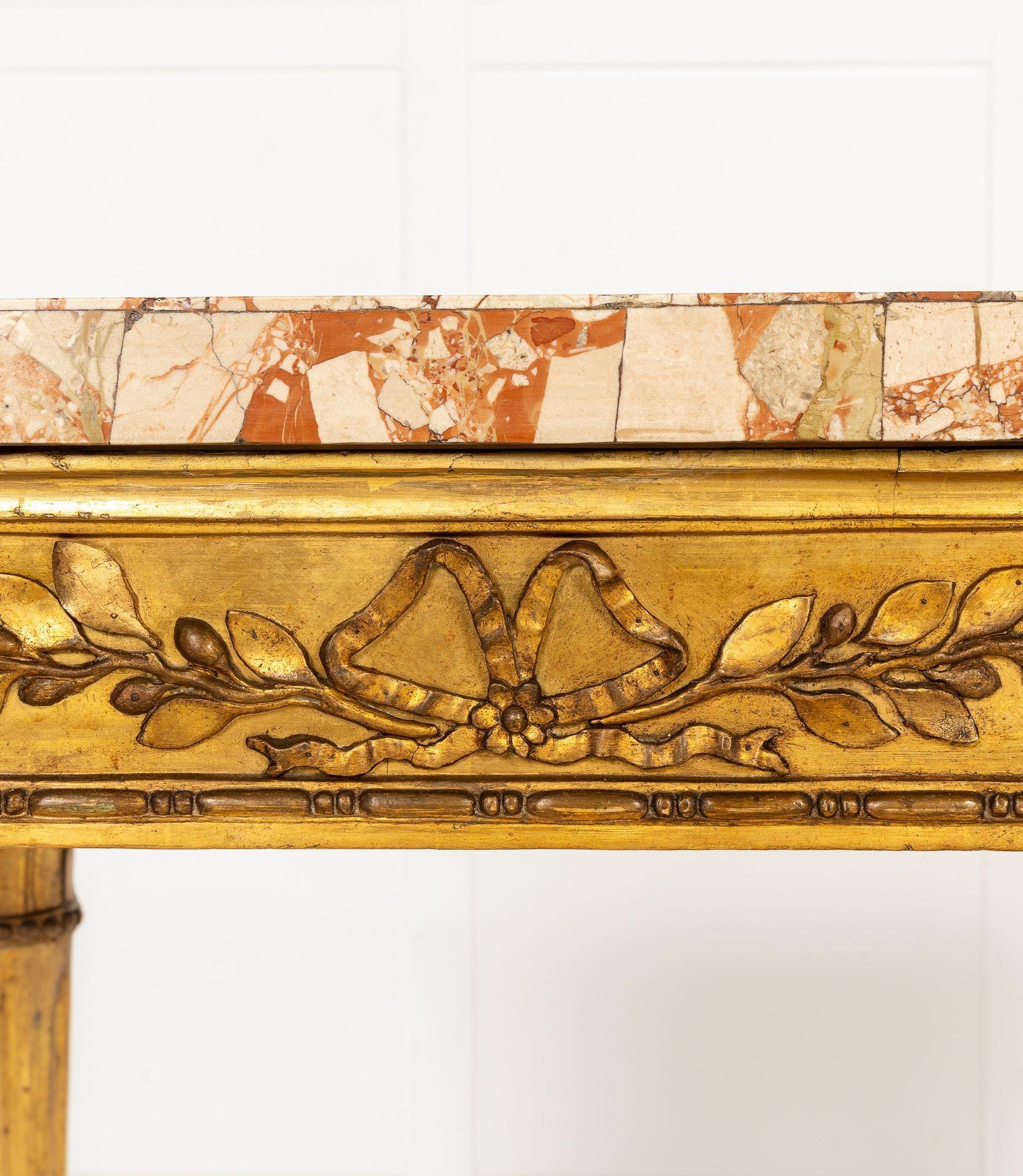 18th Century Italian Giltwood Console Table In Excellent Condition For Sale In Gloucestershire, GB