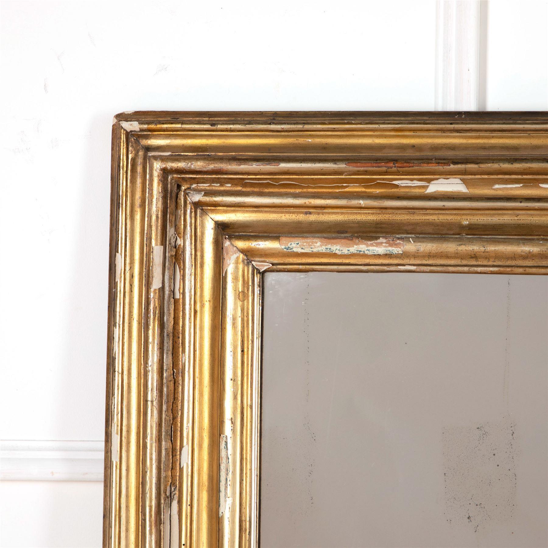 18th Century Italian Giltwood Frame Mirror In Good Condition In Gloucestershire, GB