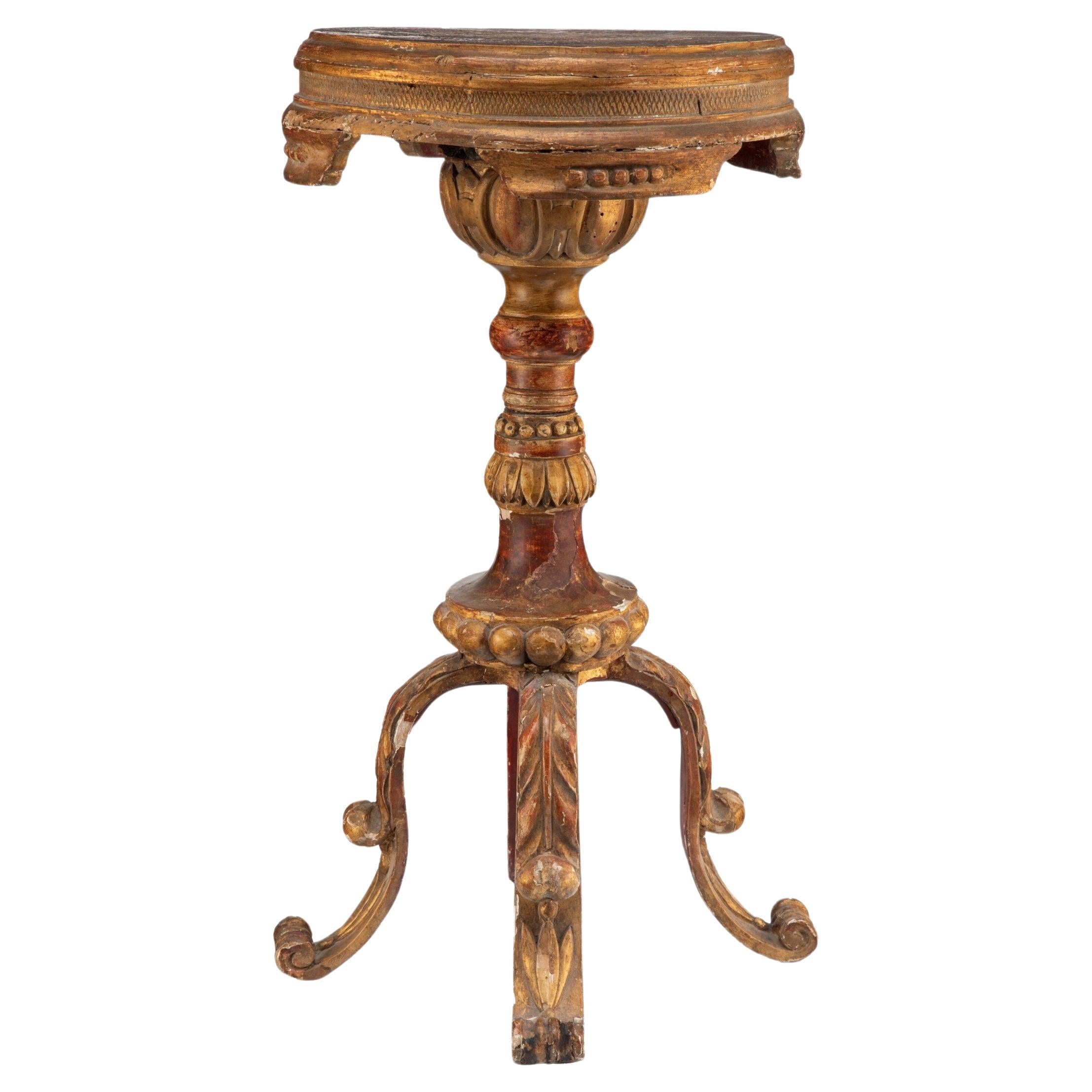 Italienischer Gueridon-Tisch aus Giltwood aus dem 18.