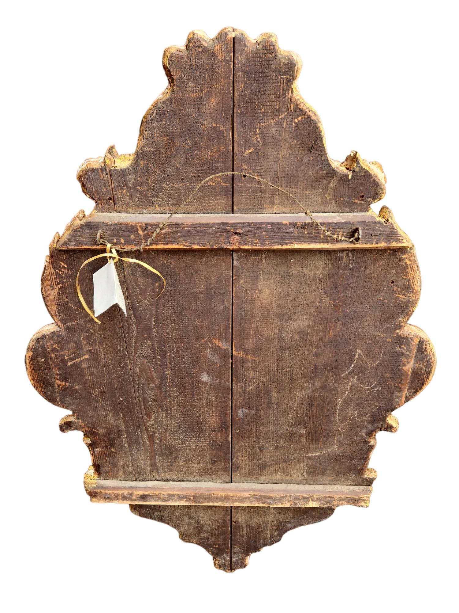 Miroir italien en bois doré du 18e siècle  Bon état - En vente à Los Angeles, CA