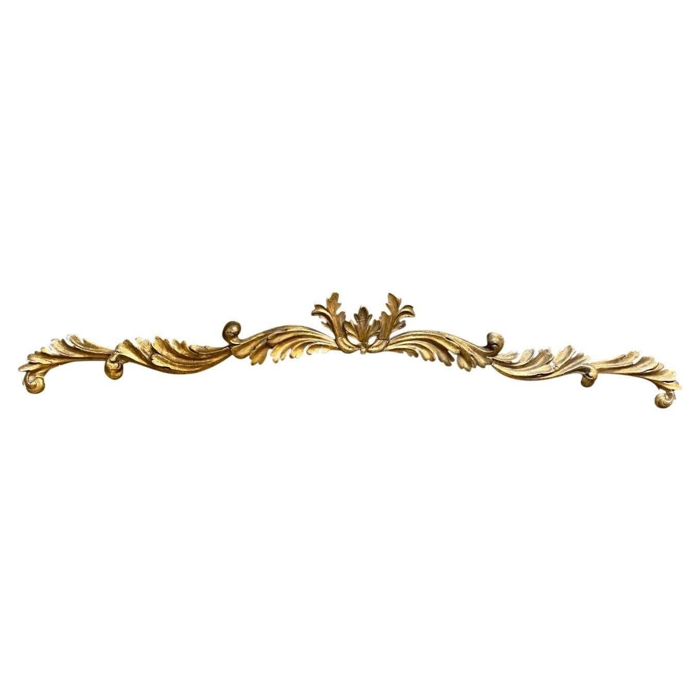 18th Century Italian Giltwood Pediment