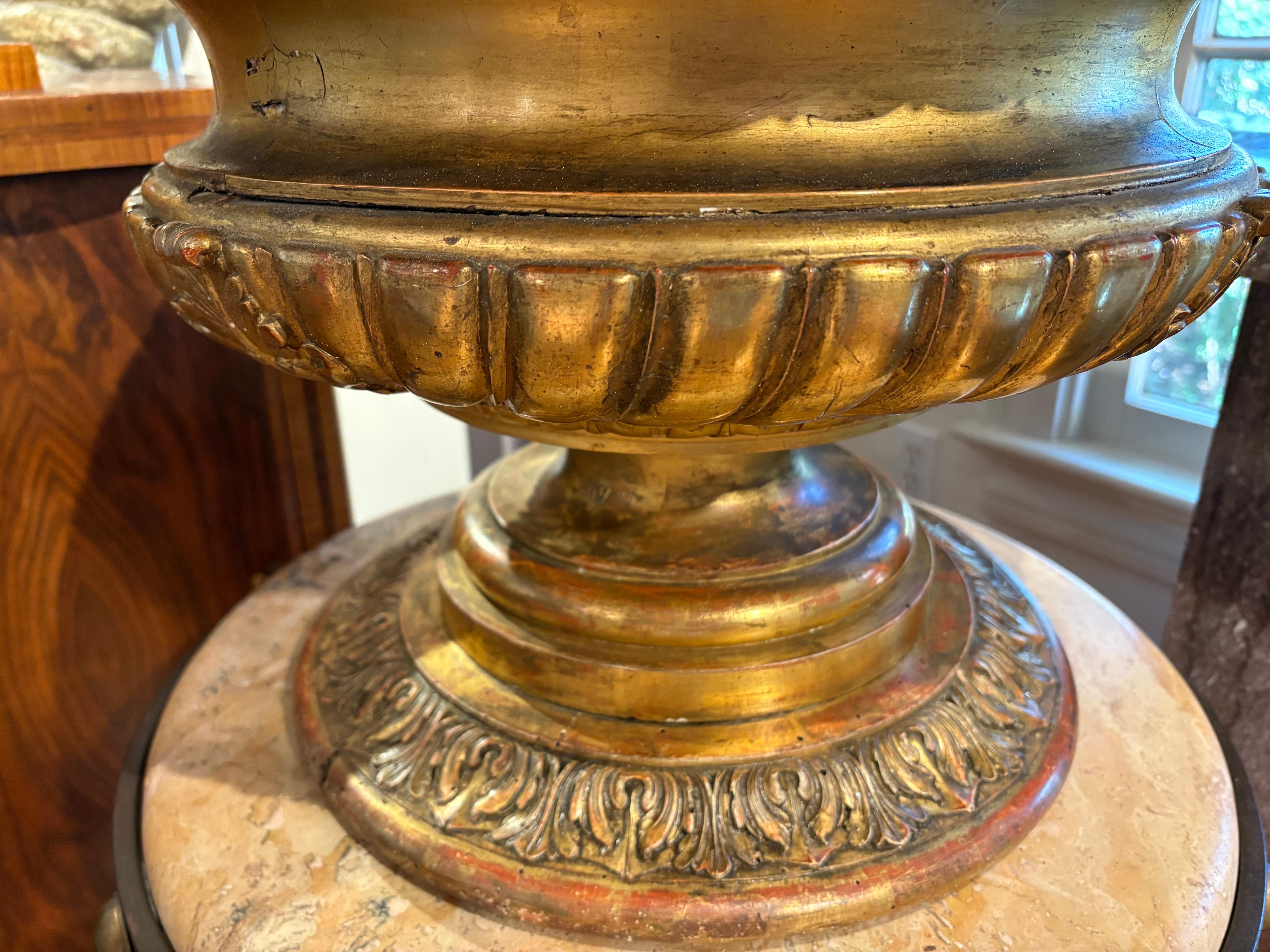 18th Century Italian Giltwood Urn in vendita 5