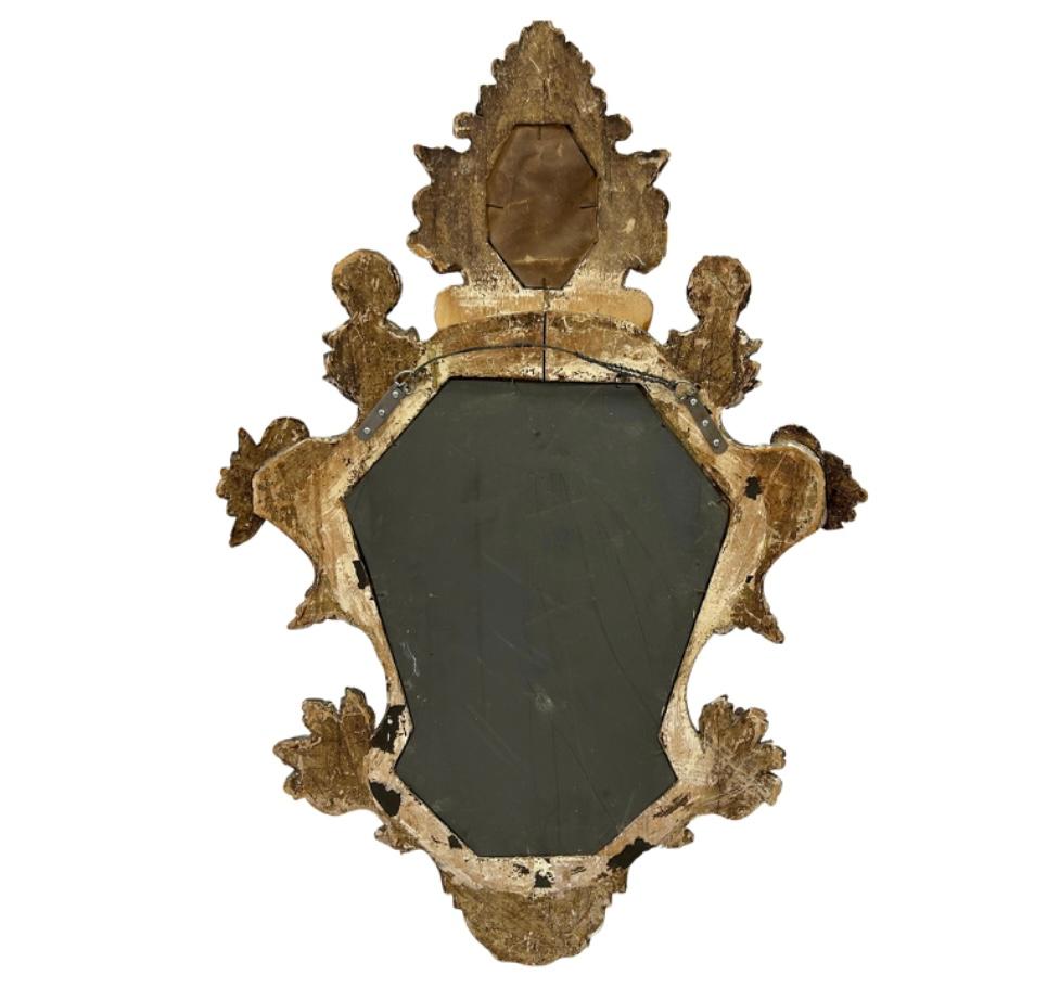 18th Century Italian Giltwood Wall Mirror For Sale 1