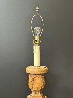 18th Century Italian Hand-Carved Floor Lamp