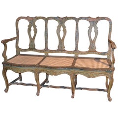 18th Century Italian Hand-Painted Settee