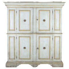 18th Century Italian Housekeepers Cupboard in Original Paint