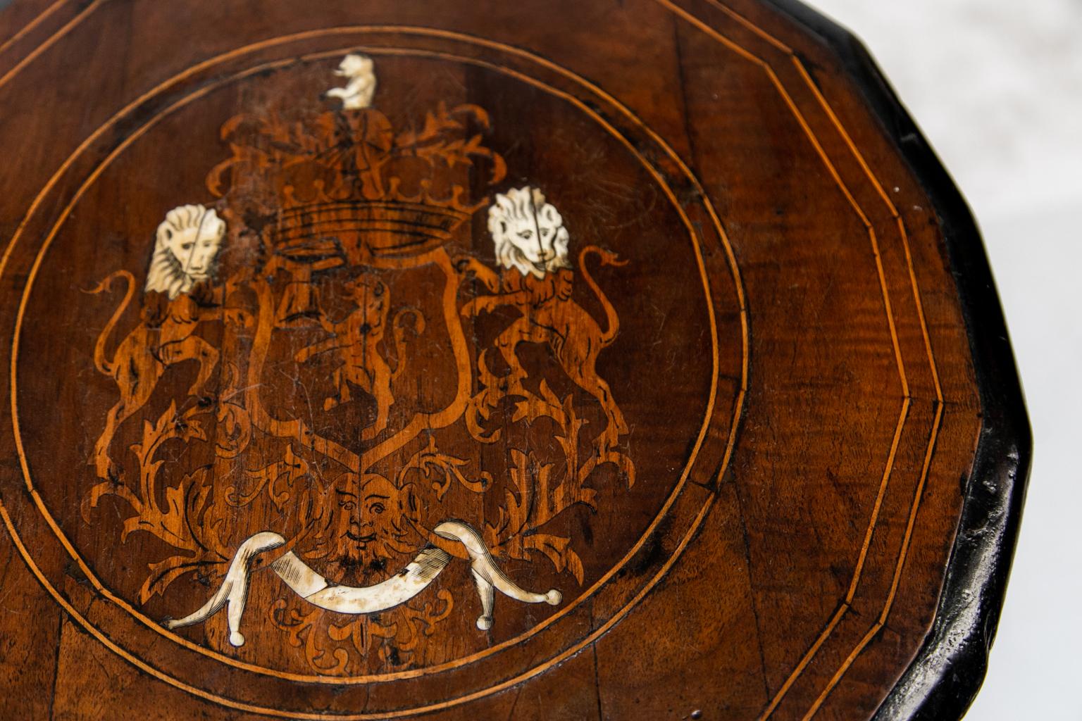 18th Century Italian Inlaid Pedestal Commode 2