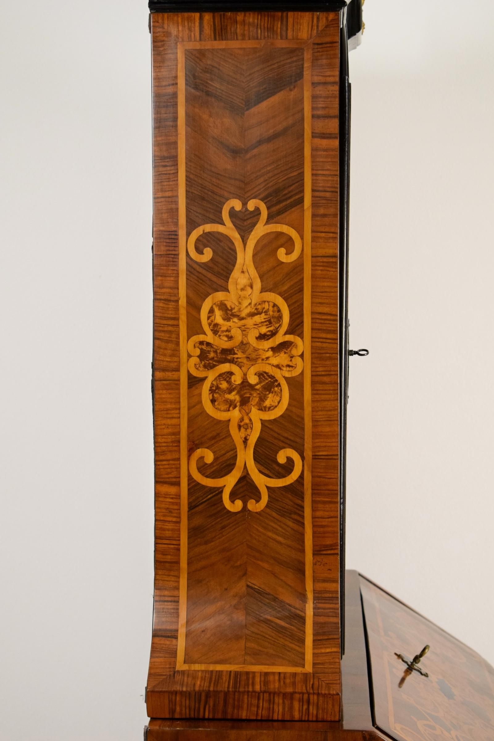 18th Century Italian Inlaid Wood Trumeau 7