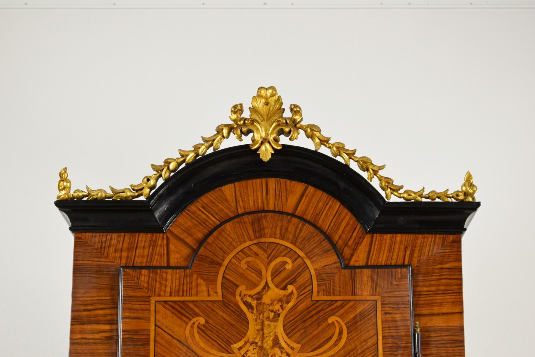 Inlay 18th Century Italian Inlaid Wood Trumeau