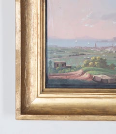 18th Century Italian Landscape Gouache of the Bay of Naples