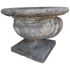 18th Century Italian Limestone Urn