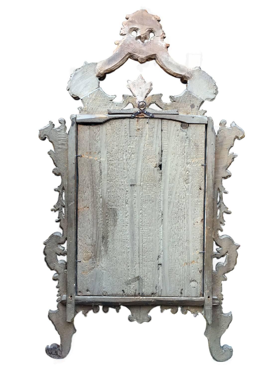 18th Century Italian Louis XV Gilded Mirror Carved Tuscan Mirror from Lucca 7