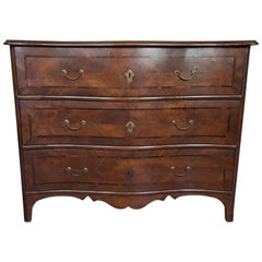 Italienische Louis-XV-Kommode aus Holz mit Intarsien aus dem 18. Jahrhundert