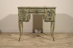 18th century, Italian Louis XV Lacquered Wood Vanity Dressing Cabinet