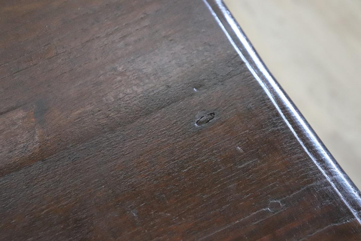 18th Century Italian Louis XV Solid Oak Wood Antique Writing Desk 10