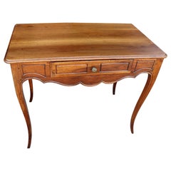 18th Century Italian Louis XV Walnut Wood Writing Desk