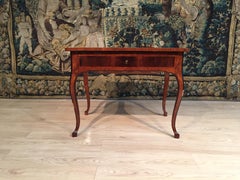 18th Century, Italian Louis XV Wood Center Desk