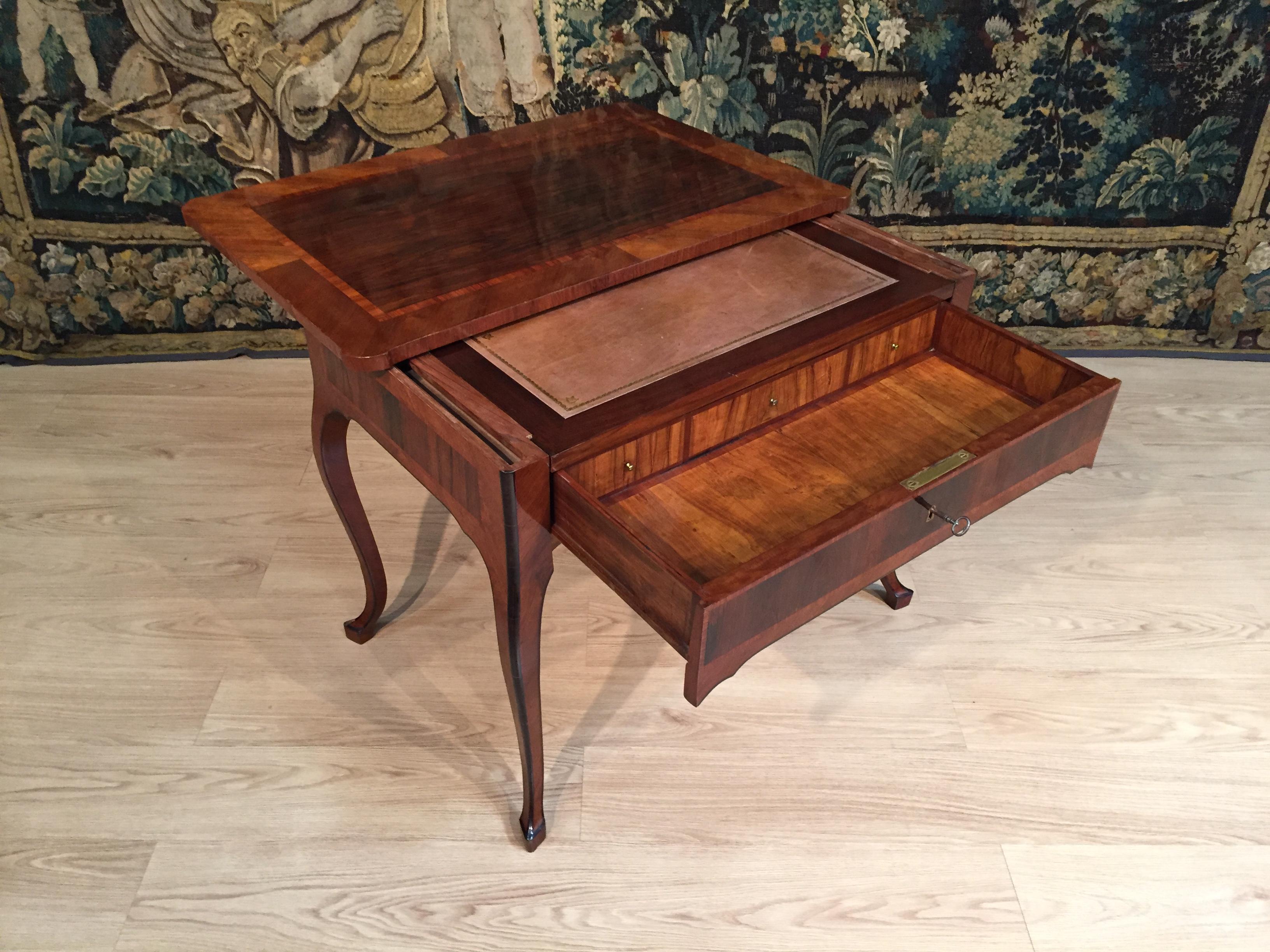 18th Century, Italian Louis XV Wood Center Desk 3