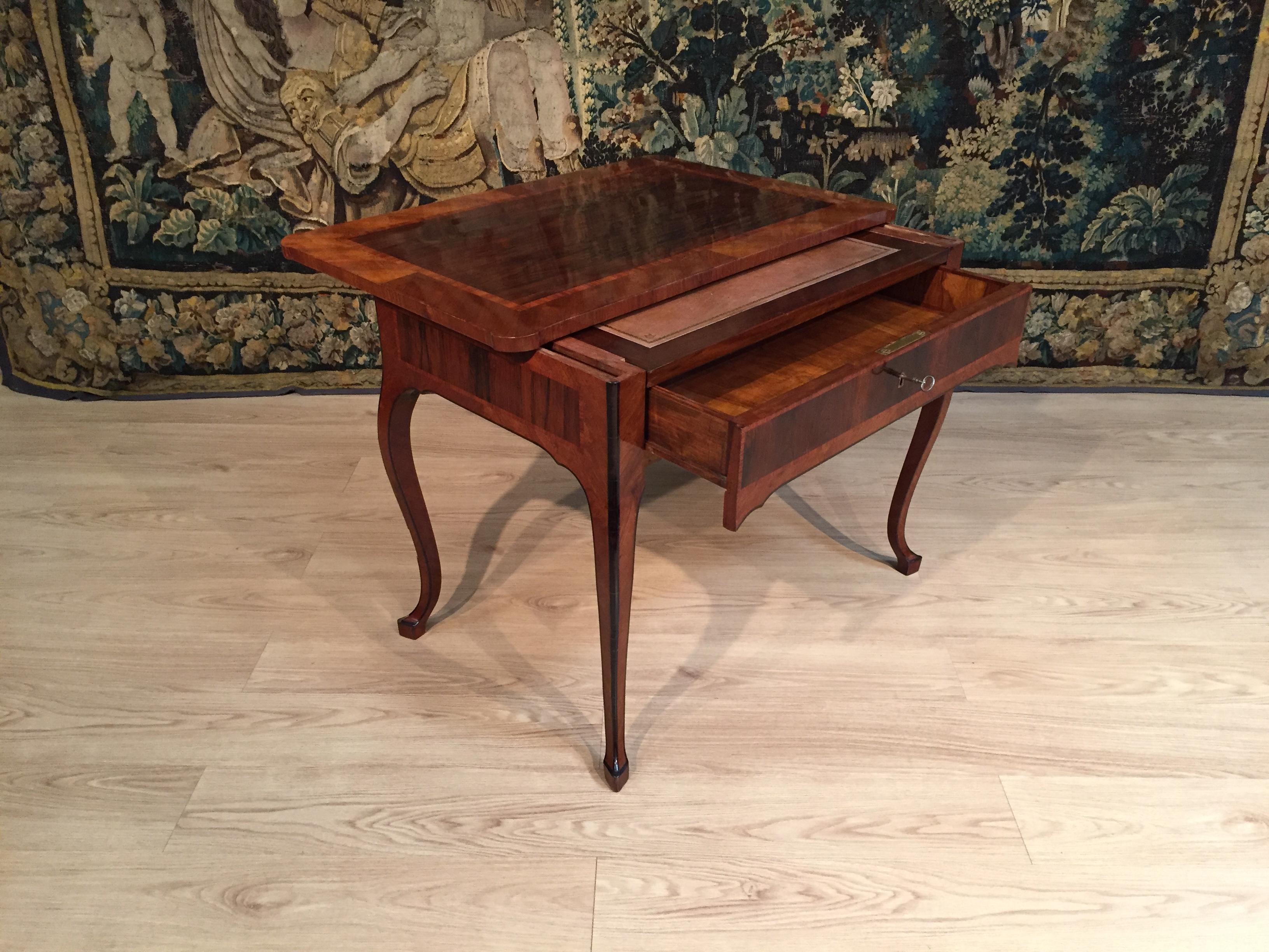 18th Century, Italian Louis XV Wood Center Desk 6