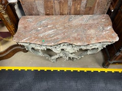 18th Century Italian Louis XV Wood Lacquered Ventian Console 1700
