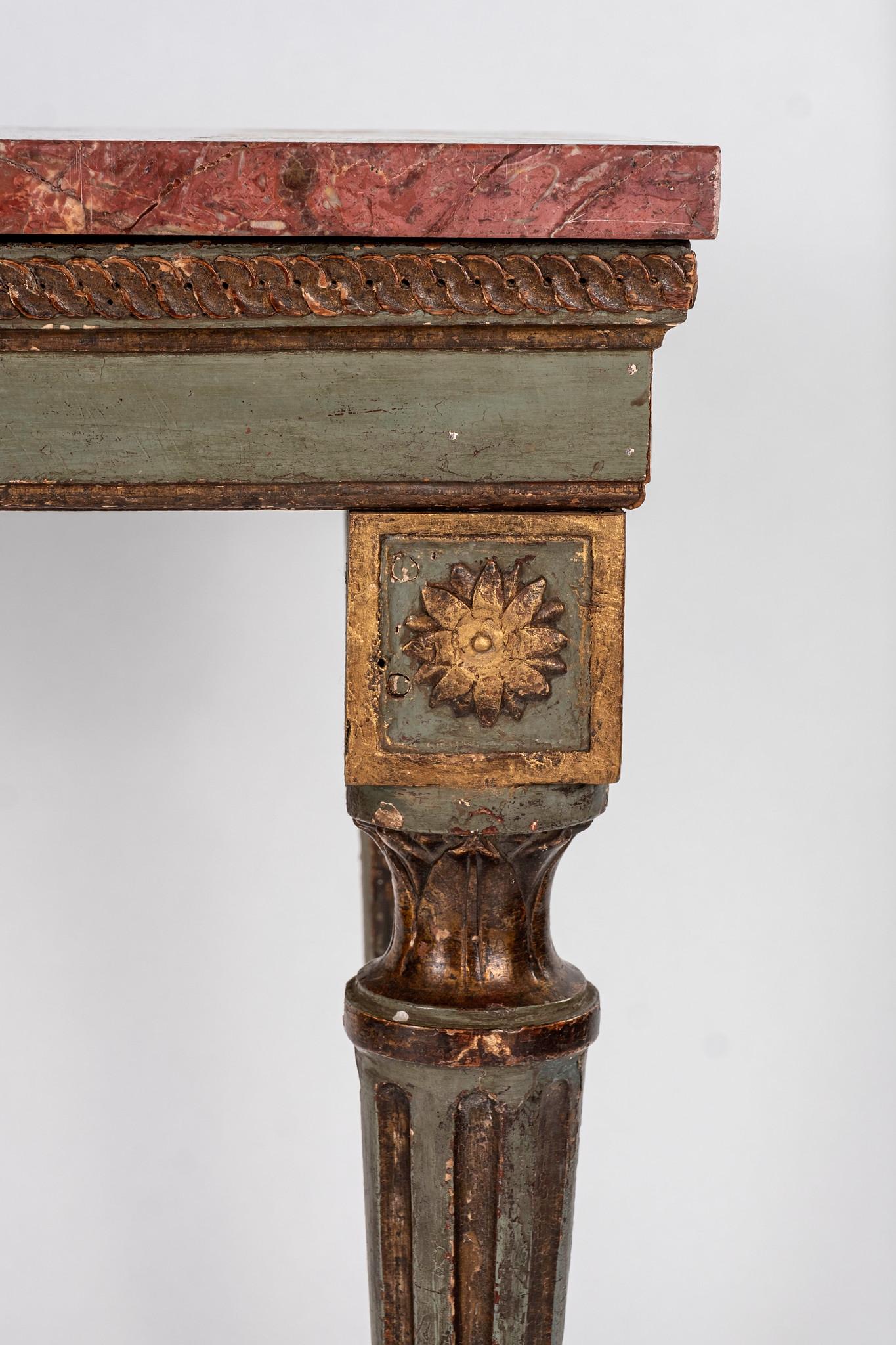 18th Century and Earlier 18th Century Italian Louis XVI Console Table