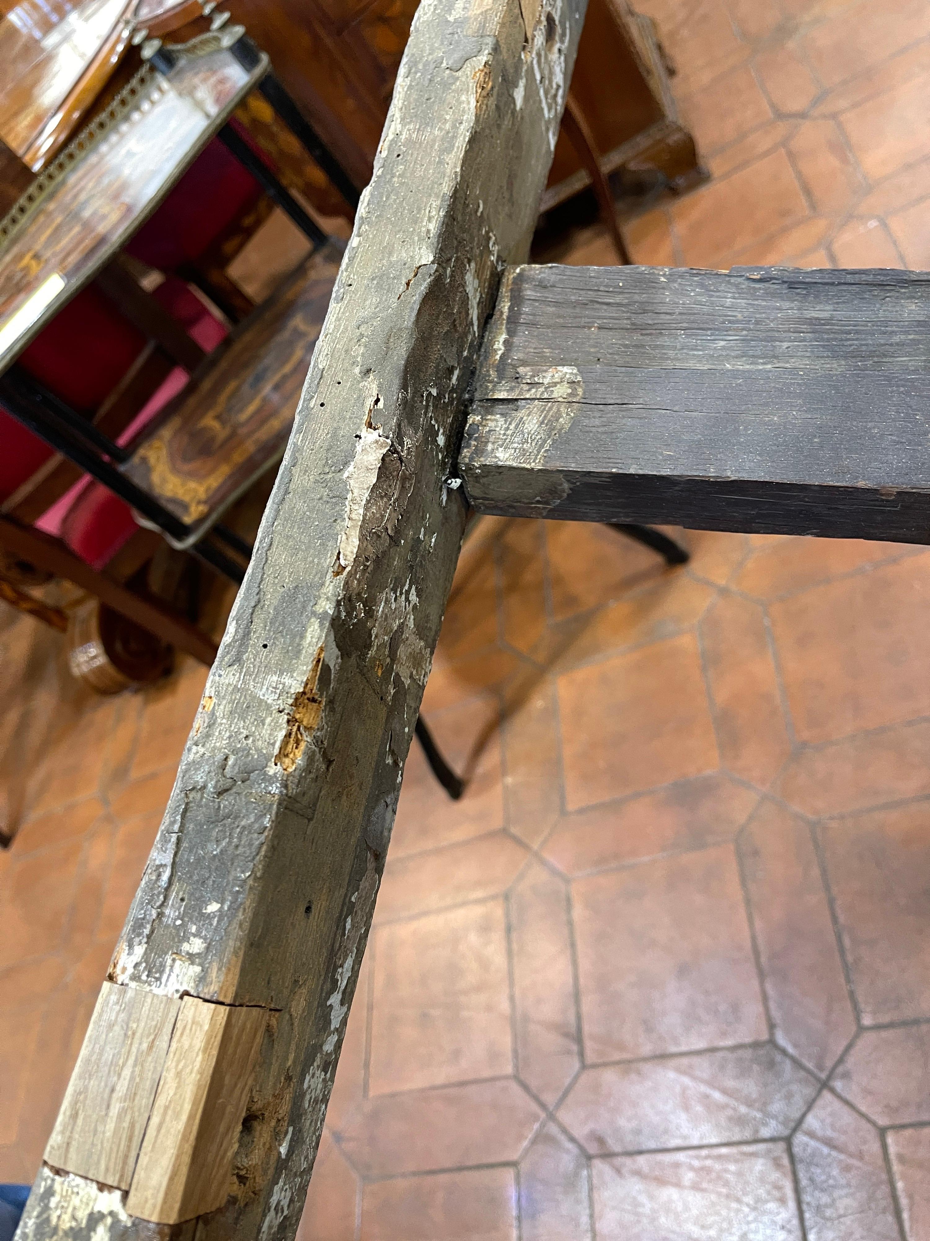 Tavolo consolle italiano Luigi XVI del XVIII secolo in Wood Wood dorato e marmo Portoro, 1780 in vendita 10