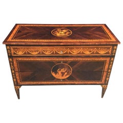 18th Century Italian Louis XVI Marquetry Commode after Giuseppe Maggiolini