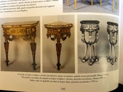 18th Century Italian Louis XVI Pair Gilt Console Corner with Marble, 1780s