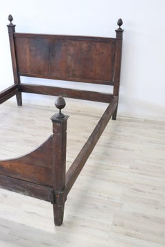 18th Century Italian Louis XVI Walnut Bed