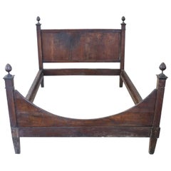 18th Century Italian Louis XVI Walnut Bed