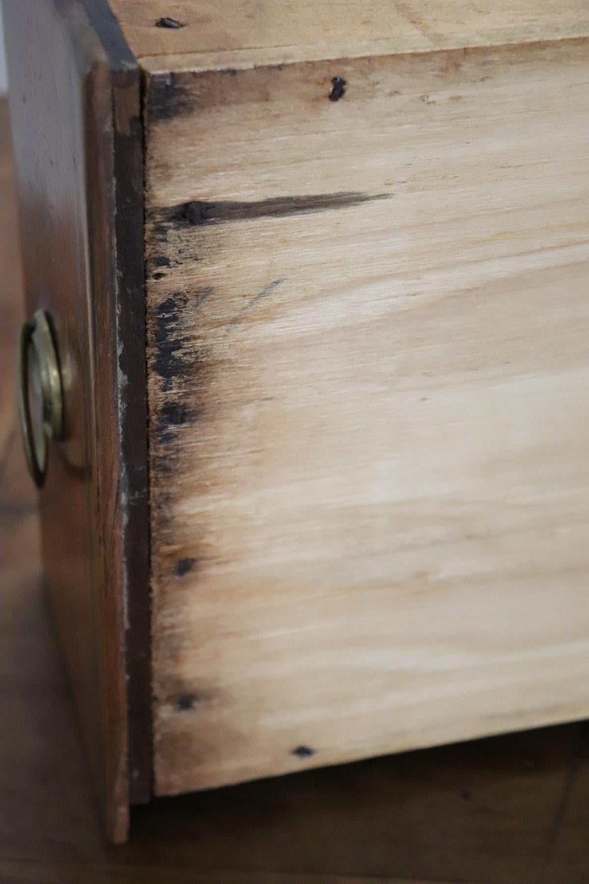 18th Century Italian Louis XVI Walnut Wood Antique Writing Desk 11