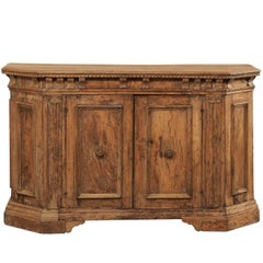 Antique 18th Century Italian Lovely Sideboard Console of Nicely Carved Walnut Wood