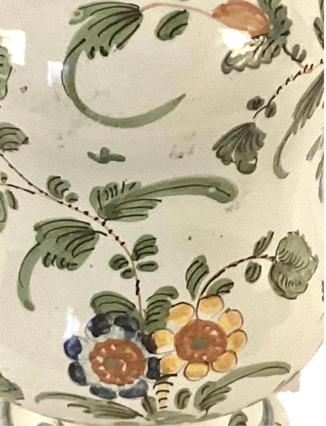 Ceramic 18th Century Italian Maiolica Albarello Drug Jar