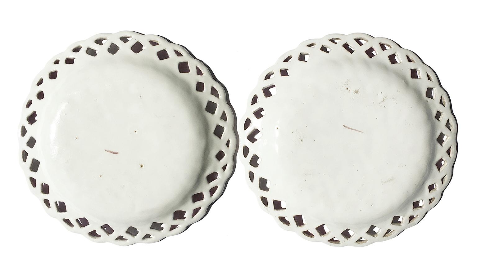 Antichi piatti rosa in maiolica italiana di Pasquale Rubati Milano, 1780 circa in vendita 10