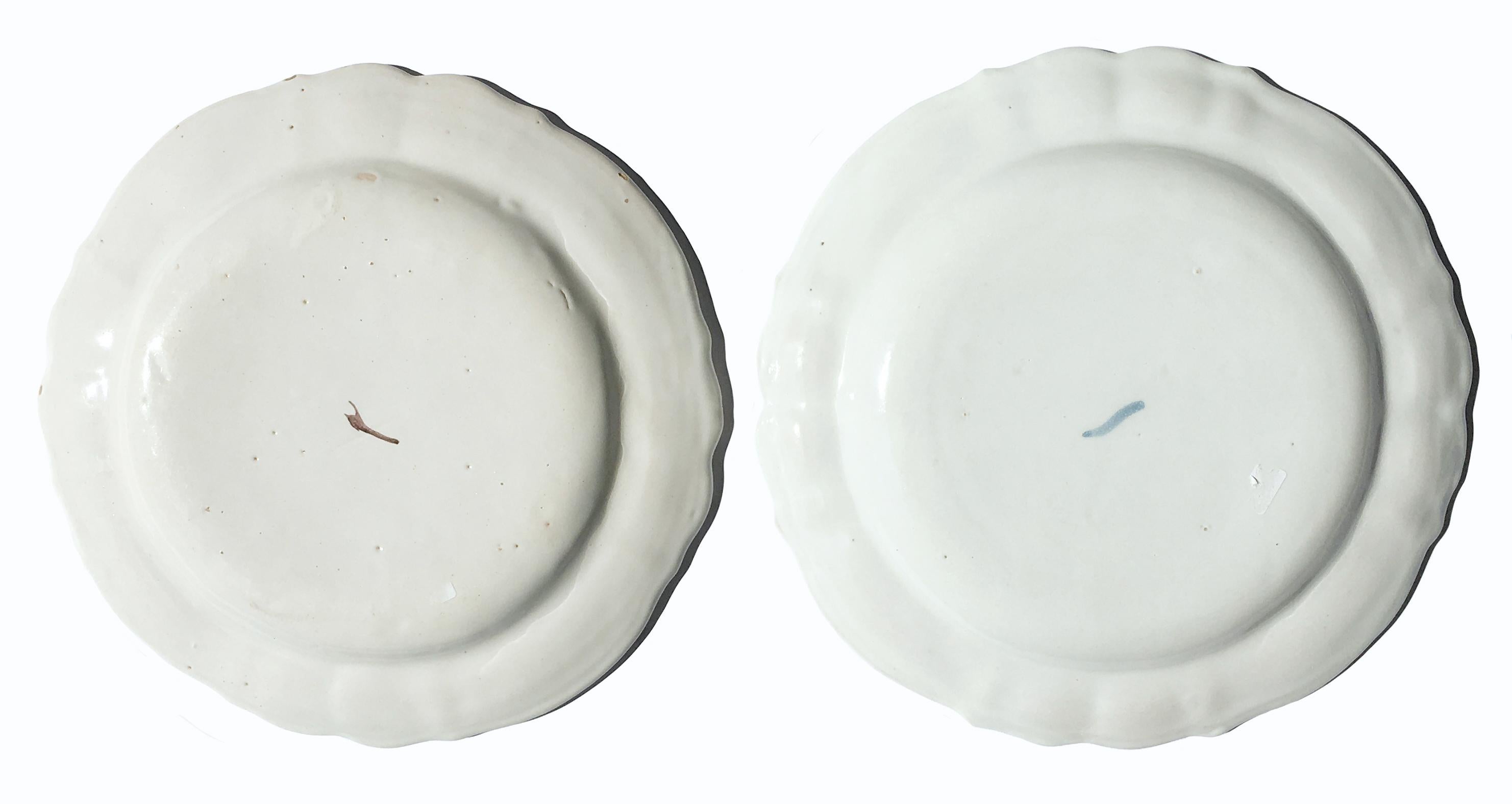 Antichi piatti rosa in maiolica italiana di Pasquale Rubati Milano, 1780 circa in vendita 11