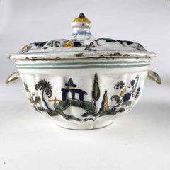 Italienische Maiolica-Tasse aus dem 18. Jahrhundert von Antonibon Manufacture Nove Bassano