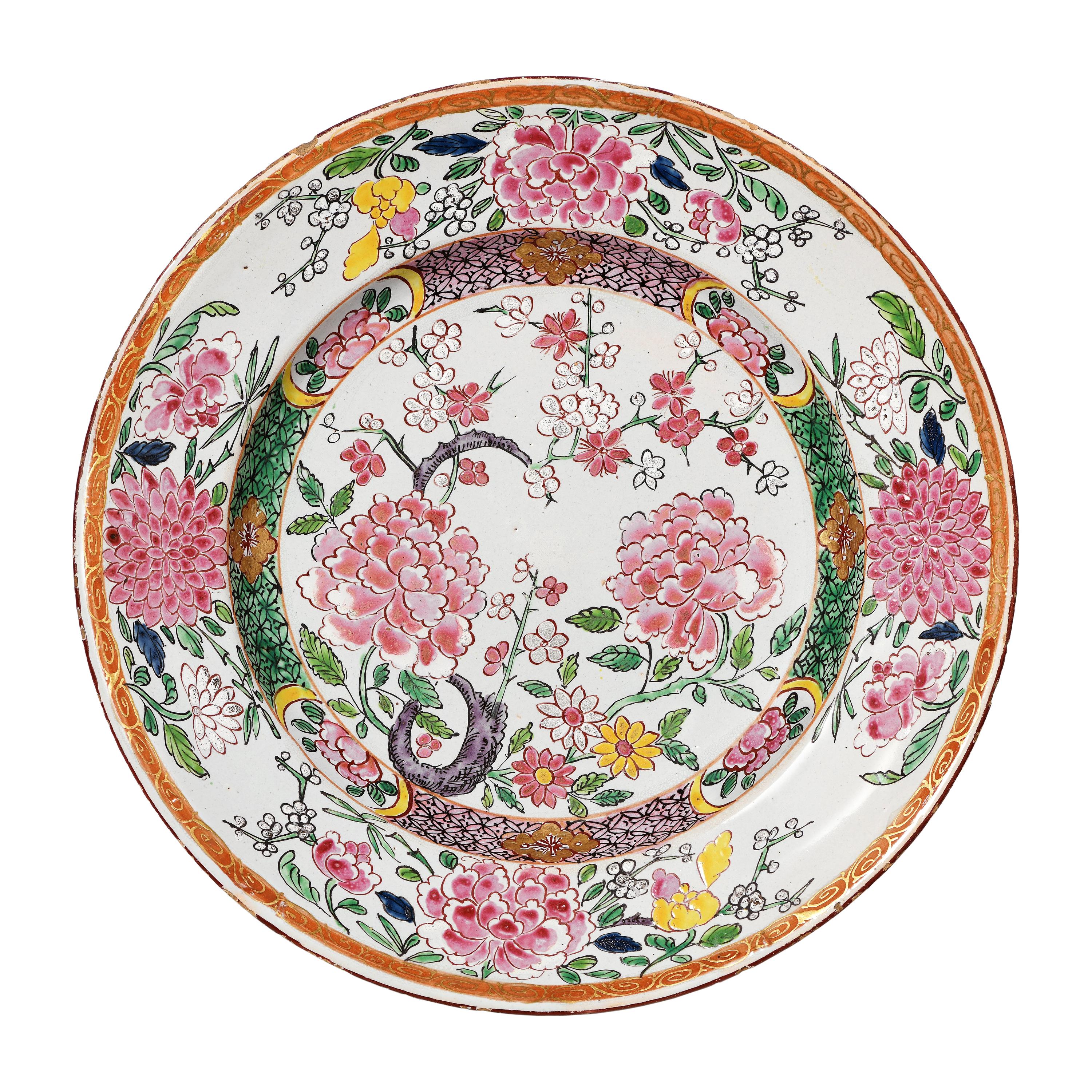 18th Century Italian Maiolica Dish Milano, circa 1770