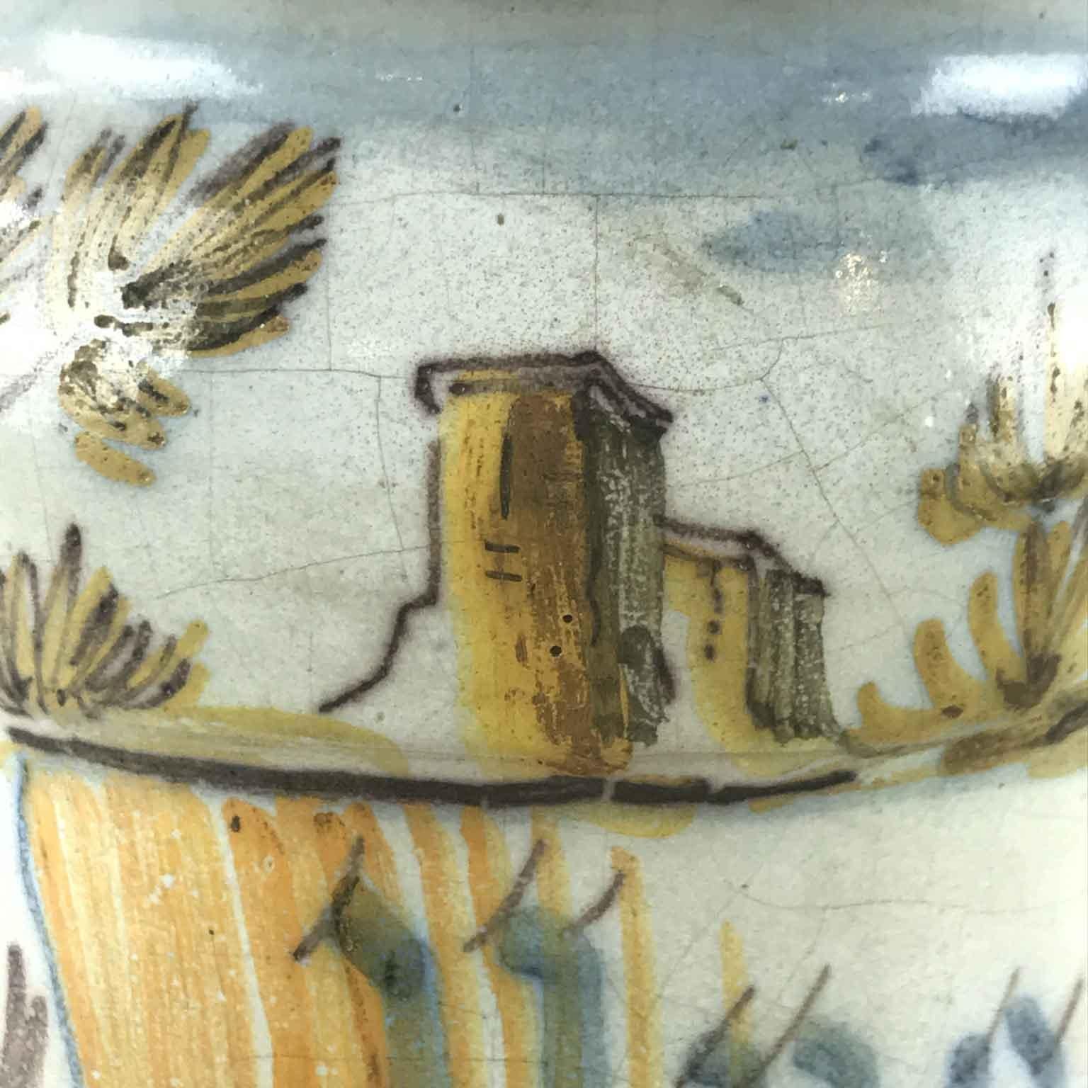 Italienisches Majolika-Abriello- Drogenglas von Jacques Boselly aus dem 18. Jahrhundert im Angebot 7
