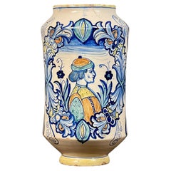 18th Century Italian Majolica Vase Albarello