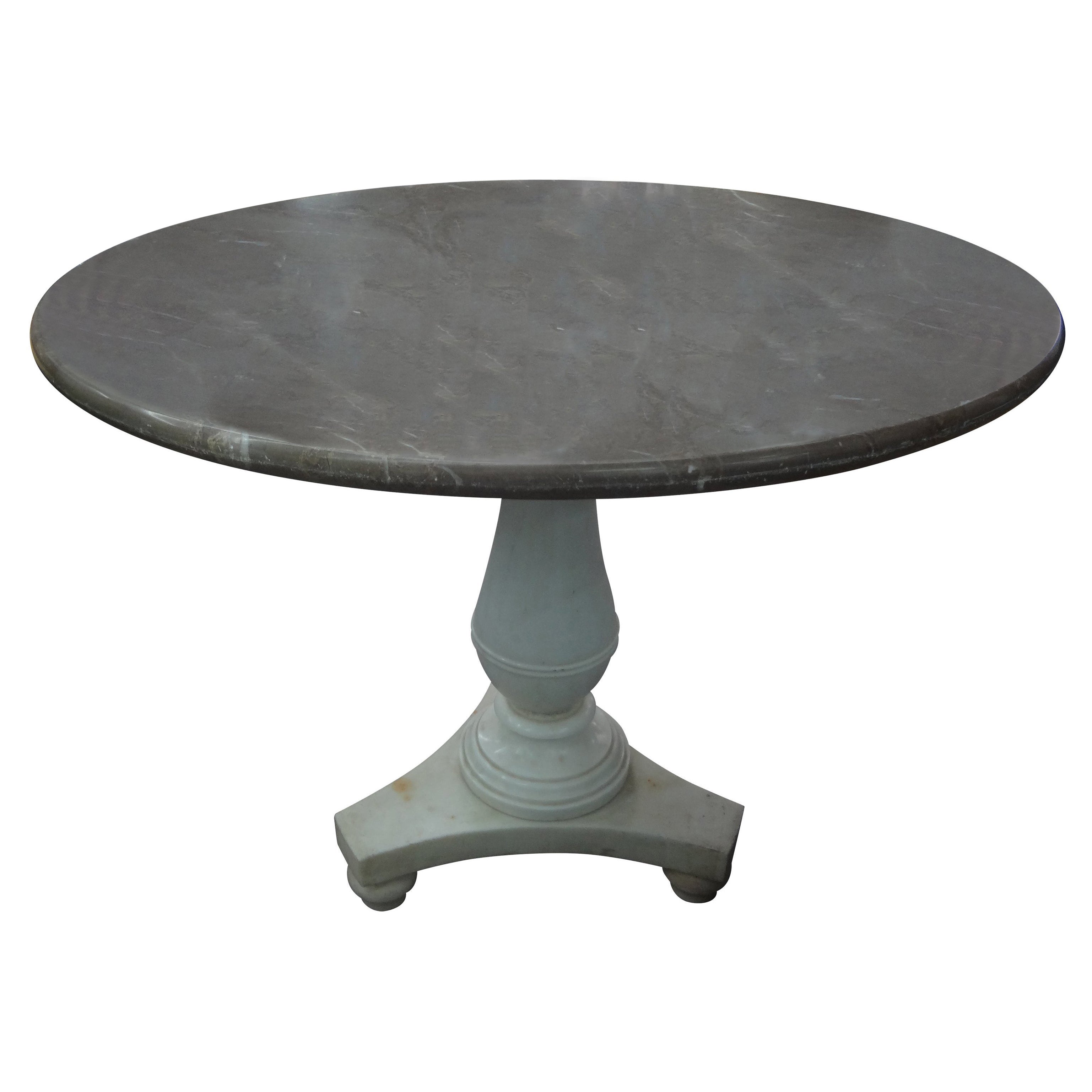 Mesa central italiana de mármol del siglo XVIII