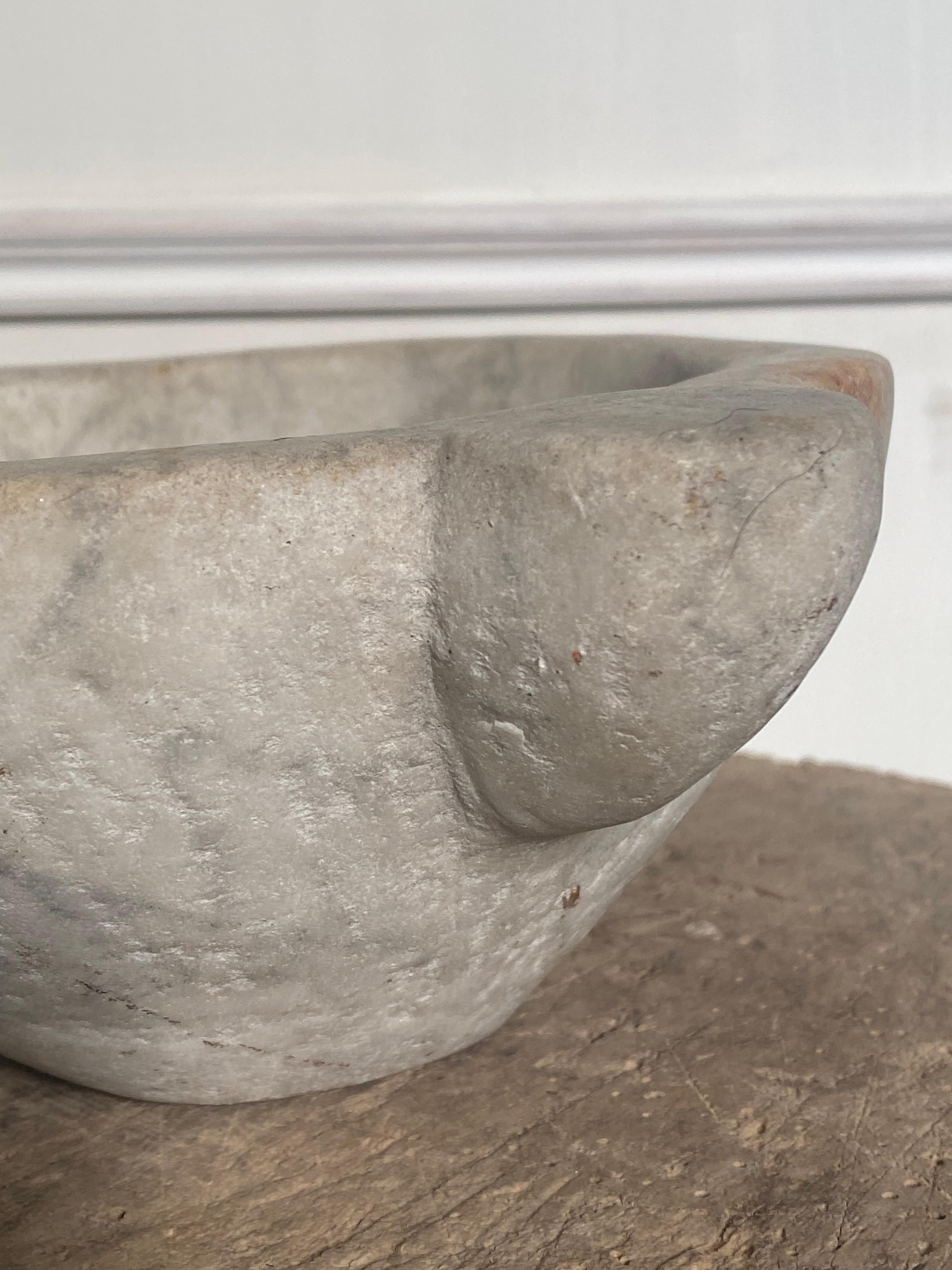 18th Century and Earlier 18th Century Italian Marble Mortar For Sale
