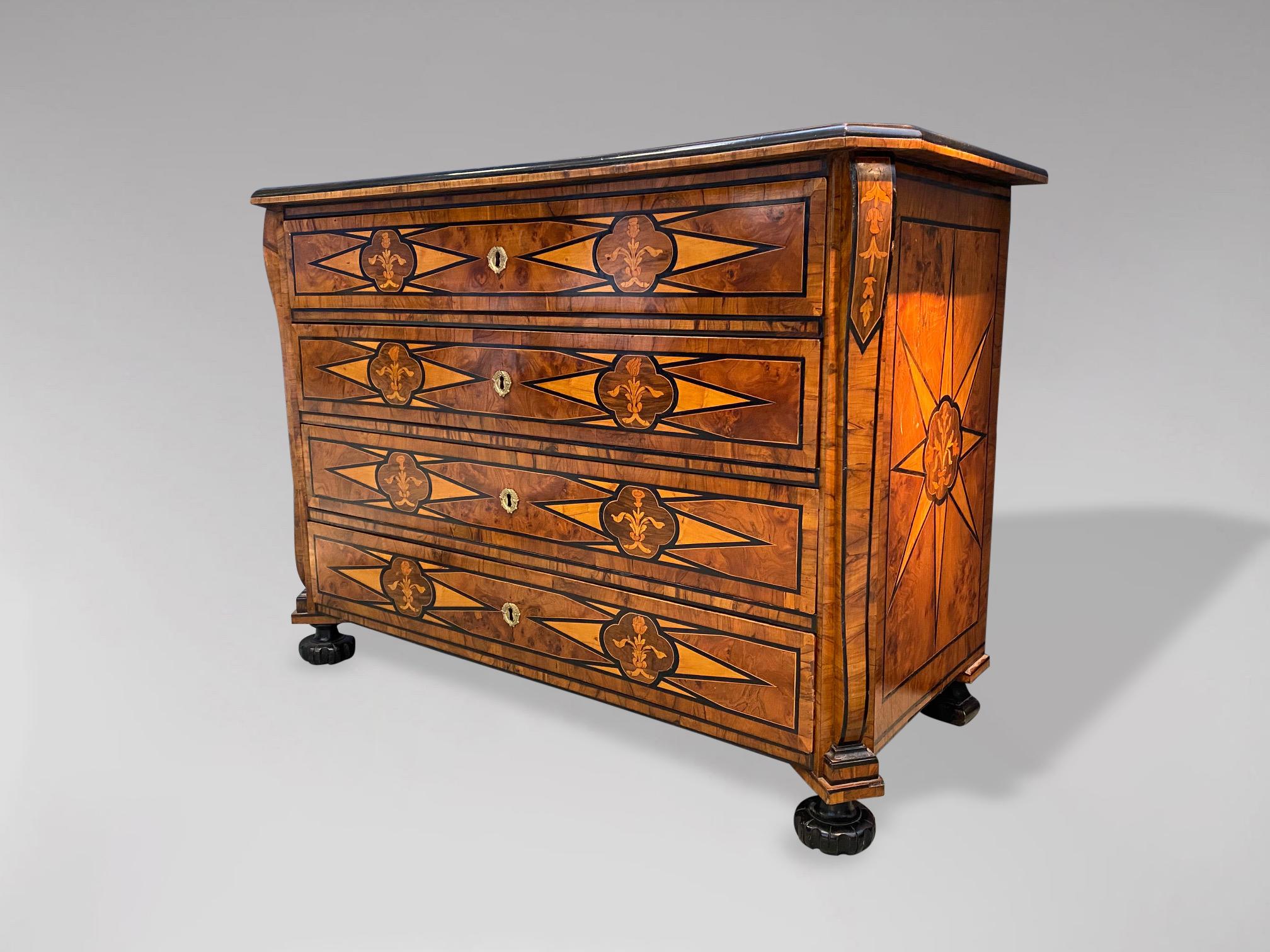 18th Century and Earlier 18th Century Italian Marquetry and Inlay Commode