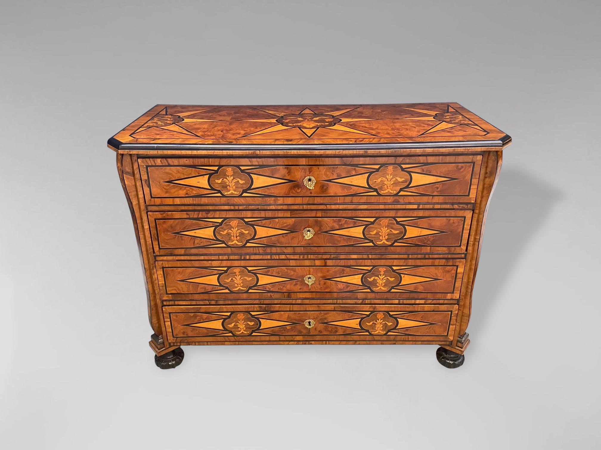 18th Century Italian Marquetry and Inlay Commode 4