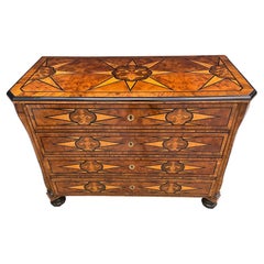 18th Century Italian Marquetry and Inlay Commode