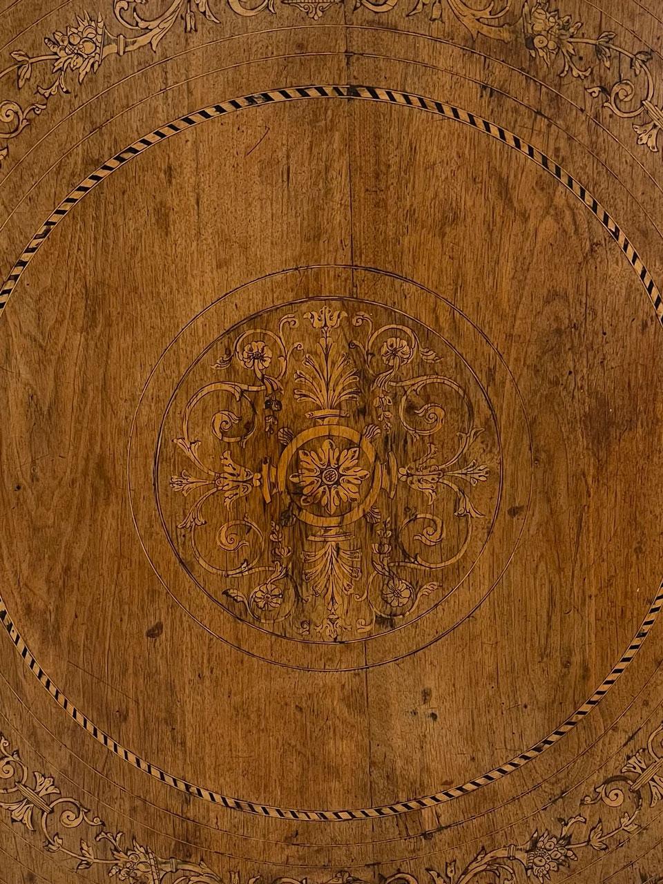  Italian Marquetry Table, 18th Century 3