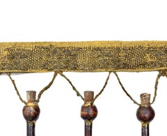 18th Century Italian Mecca Hand-Carved Tassels on an Antique Braid
