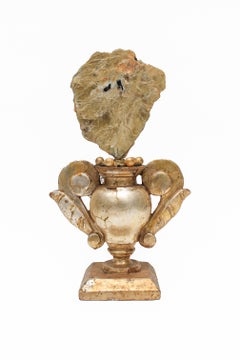 18th Century Italian Mecca Vase with Mica, Tourmaline, and Baroque Pearls